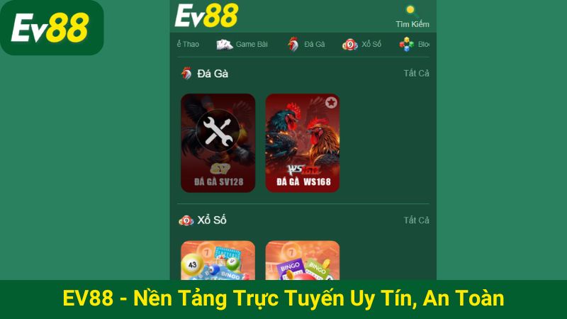 EV88 - Nền tảng trực tuyến uy tín, an toàn