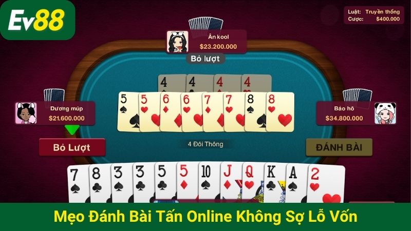 Mẹo đánh bài Tấn online không sợ lỗ vốn