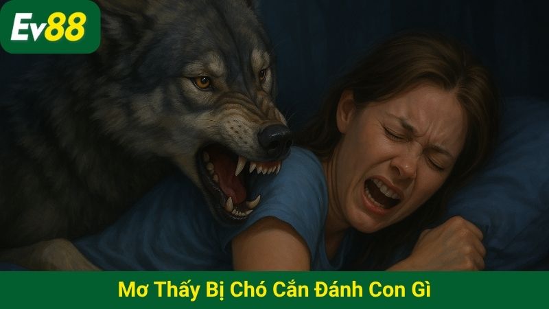 Mơ thấy bị chó cắn đánh con gì