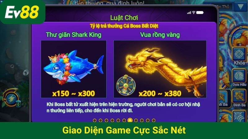 Giao diện game cực sắc nét