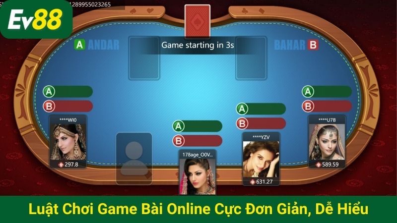 Luật chơi game bài online cực đơn giản, dễ hiểu