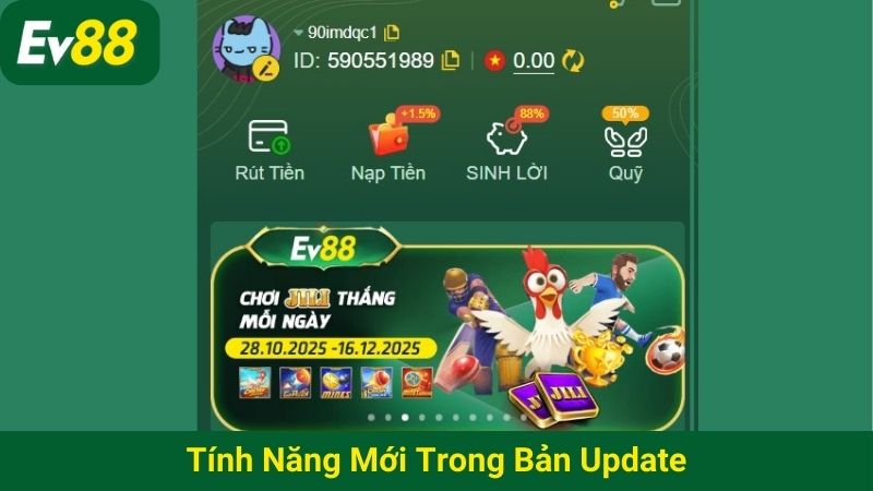 Tính năng mới trong bản update
