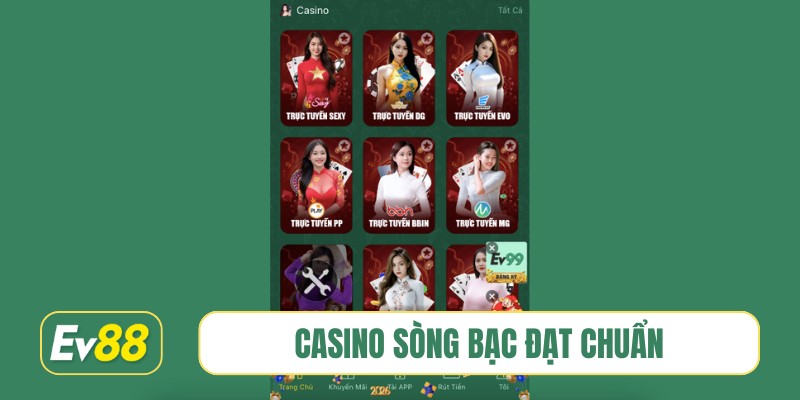 Casino sòng bạc đạt chuẩn